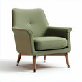 Upholstered Armchair for Living Room Seating – Fabric and Metal – 80 x 70 x 70cm