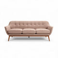 Fabric Sofa for Living Room Seating – Soft Upholstery, Wooden Legs – 200 x 80 x 75cm