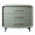 Modern Green Wooden Nightstand – Suitable for Bedroom Storage – Made of Engineered Wood – 60 x 40 x 50cm