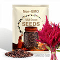 Heirloom Deep Red Amaranth Seeds: Organic Non-GMO