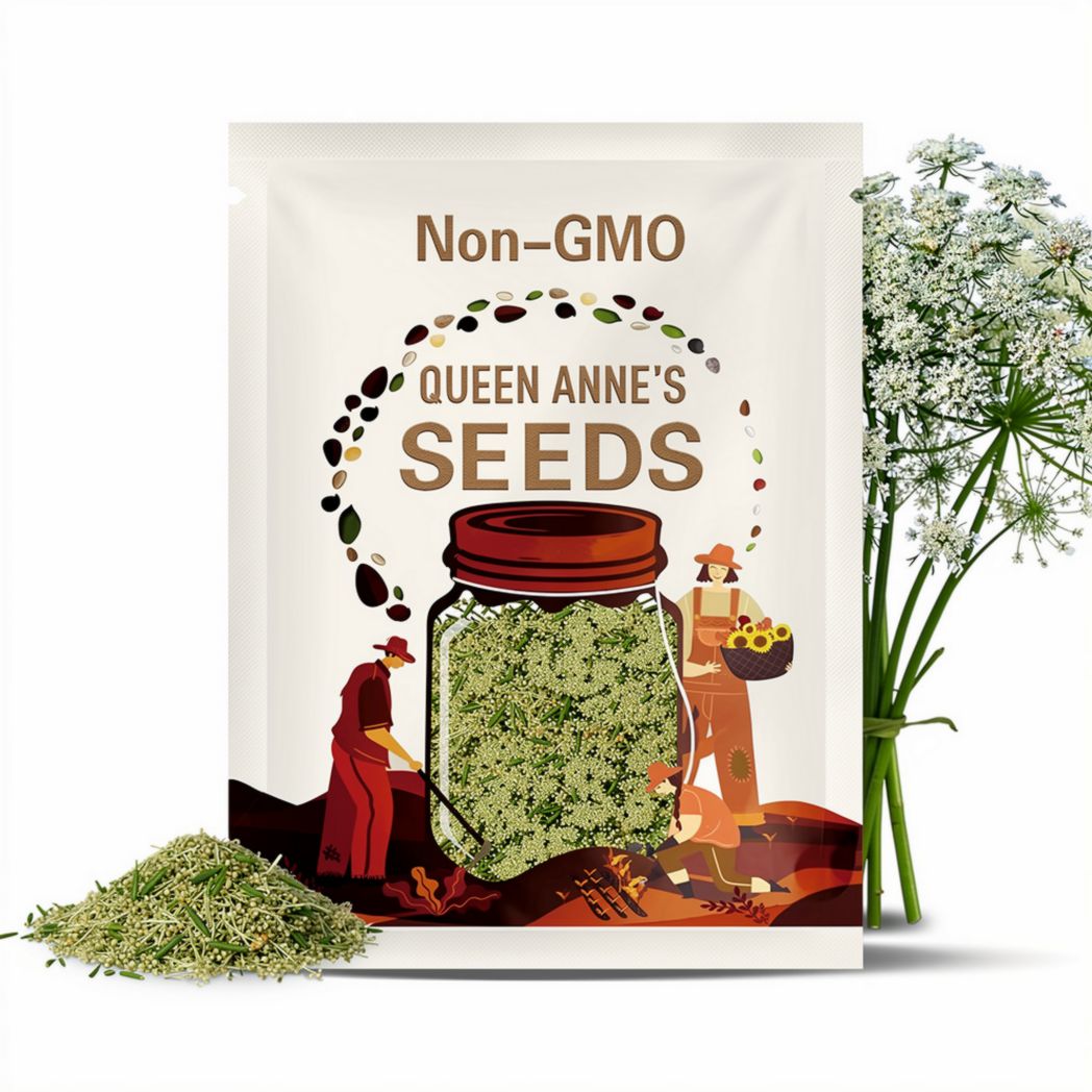 Queen Anne's Lace Seeds - Heirloom Seeds, Wild Carrot Seeds, White Flowers, Daucus Carota, Medicinal Plant, Pollinator Friendly, OP, Non-GMO