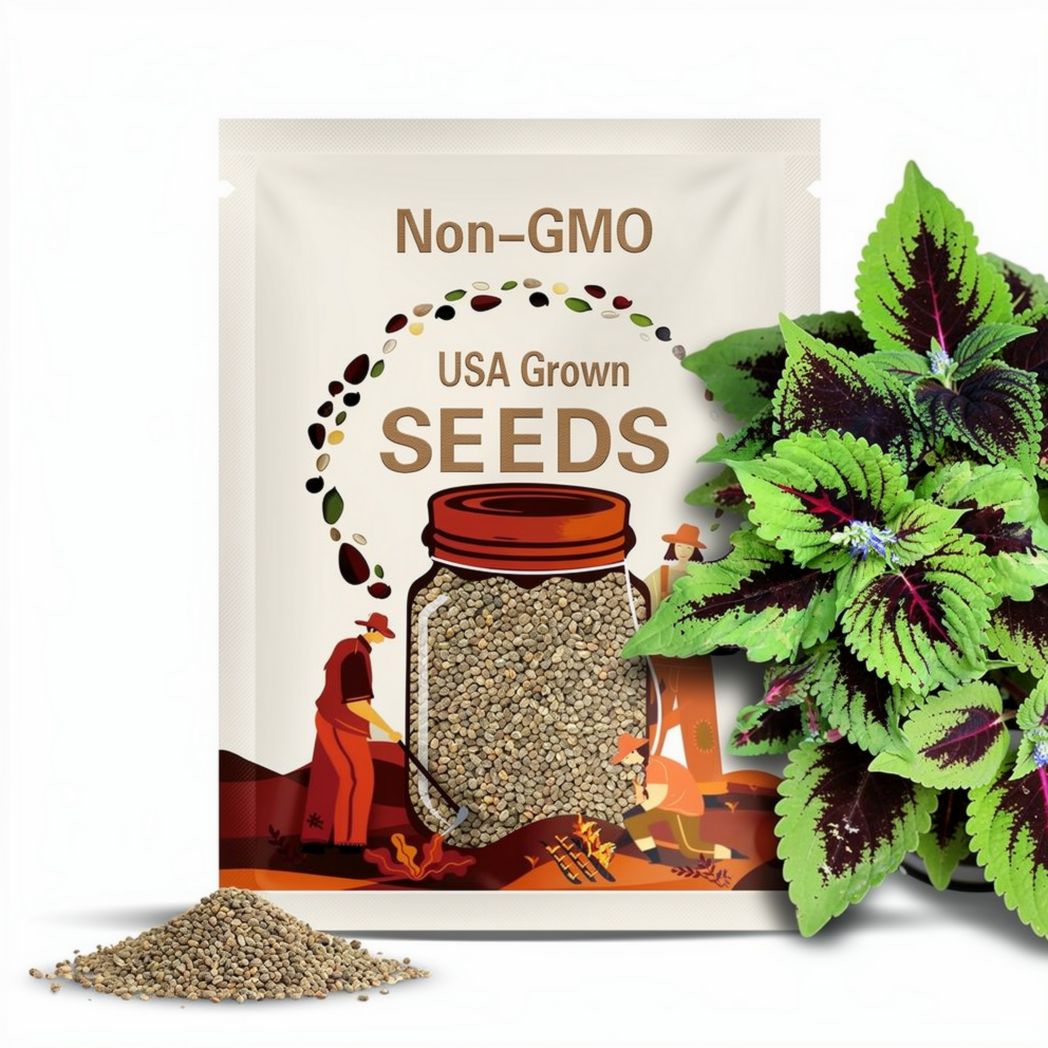 Coleus (seeds) Kong Red, Vibrant Ornamental Plant, Rare Seeds for Planting, Great for Outdoors and Indoors, Colorful Gift for Gardener
