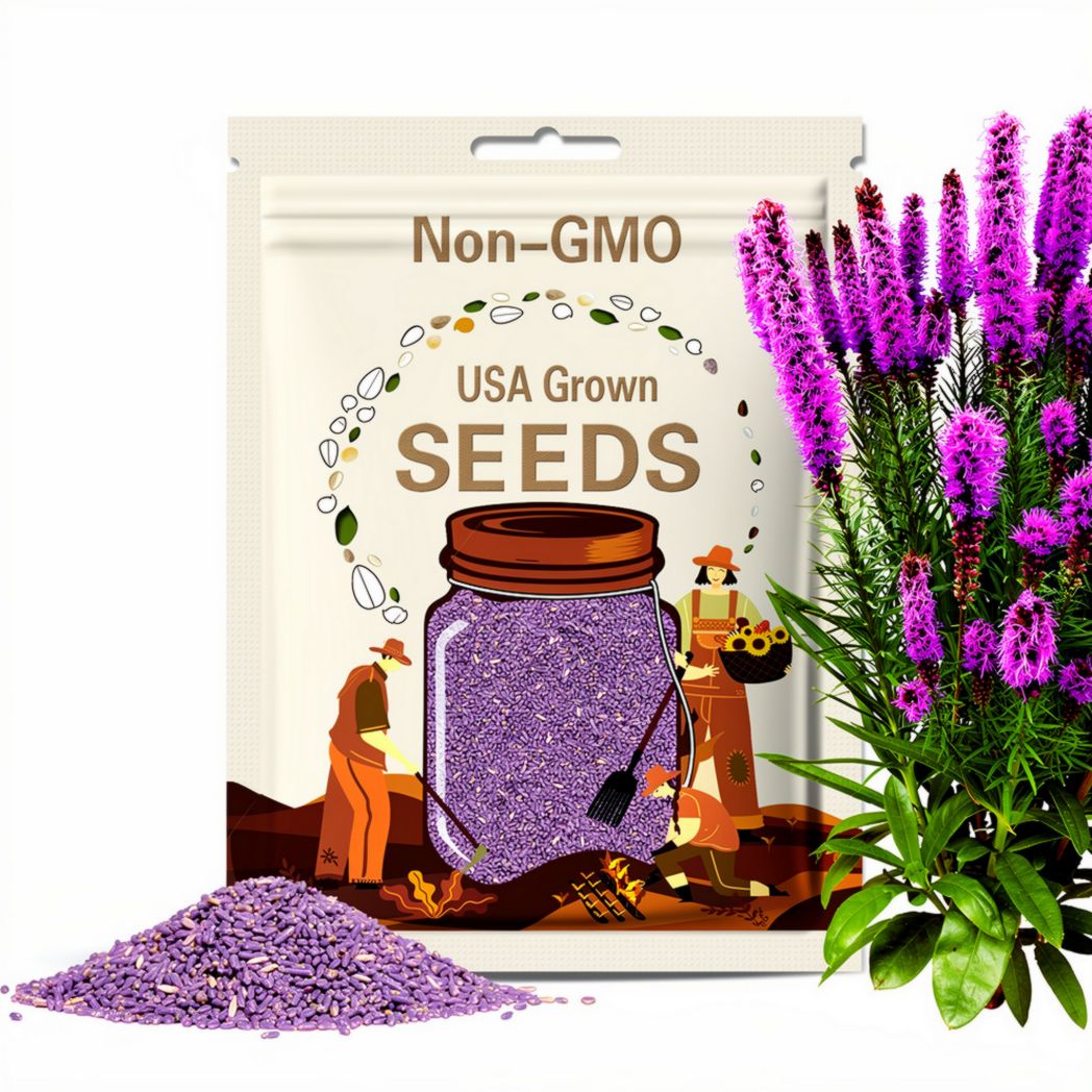 500 Purple BLAZING STAR Gayfeather LIATRIS Spicata Flower Seeds *Comb S/H