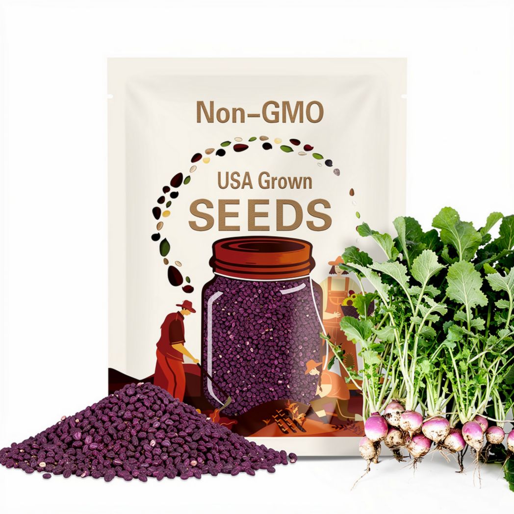 Turnip Purple Top White Globe seeds