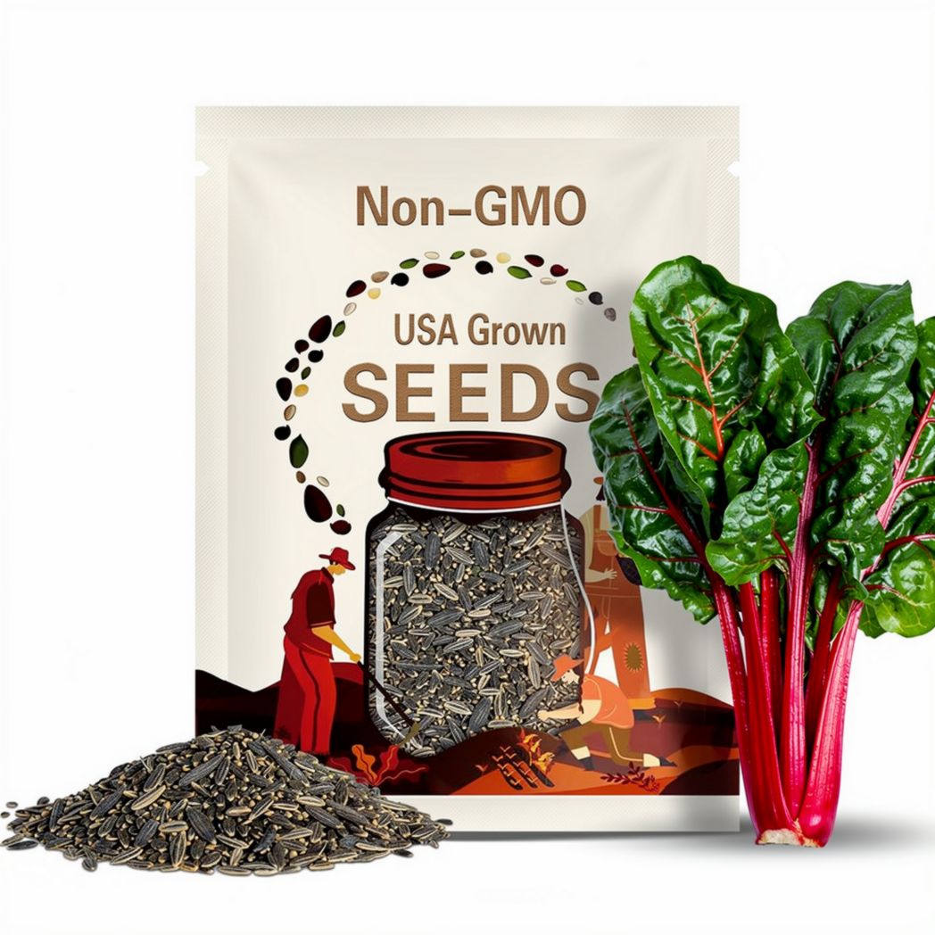 Swiss Chard, Northern Lights Seeds - Heirloom Seeds, Vivid Colorful Swiss Chard Mix, Beta Vulgaris, Microgreens, Open Pollinated, Non-GMO