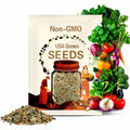 Deluxe Organic Garden Seed Kit - Heirloom, Non GMO Healthy Seeds