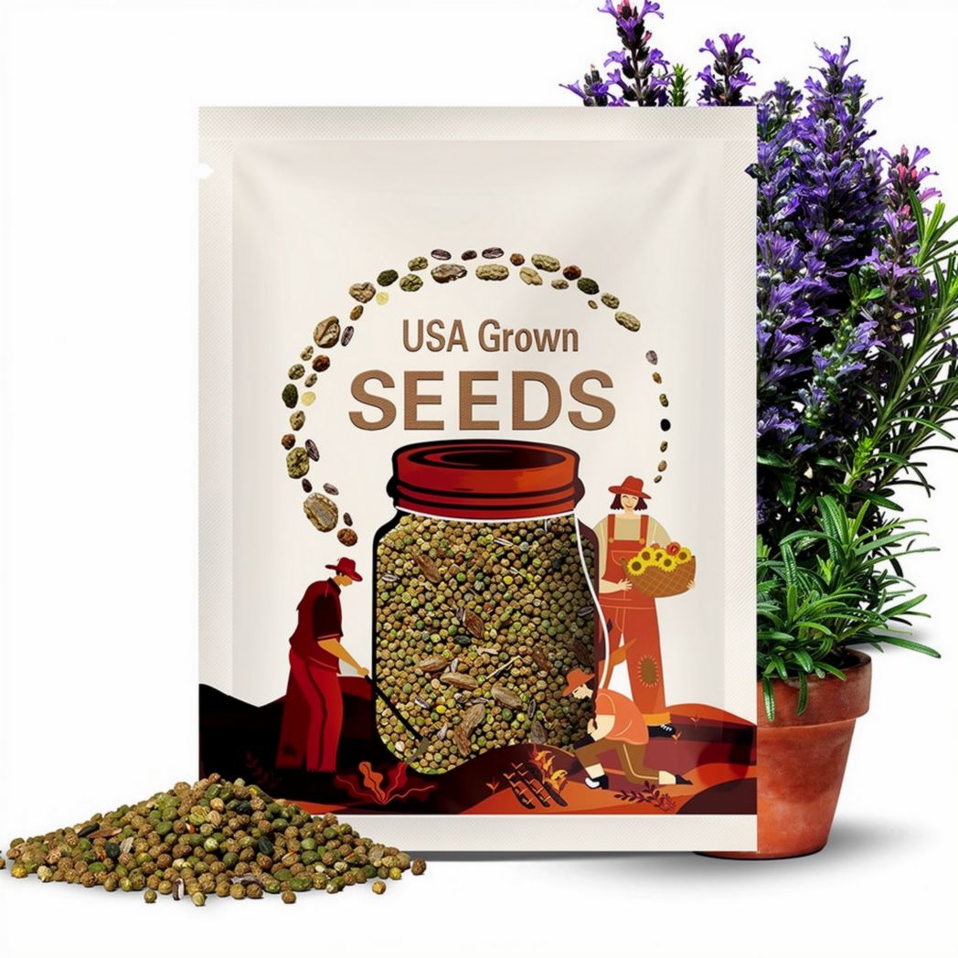 50 Organic Rosemary Seeds: Aromatic Perennial Evergreen Herb - Culinary and Beneficial