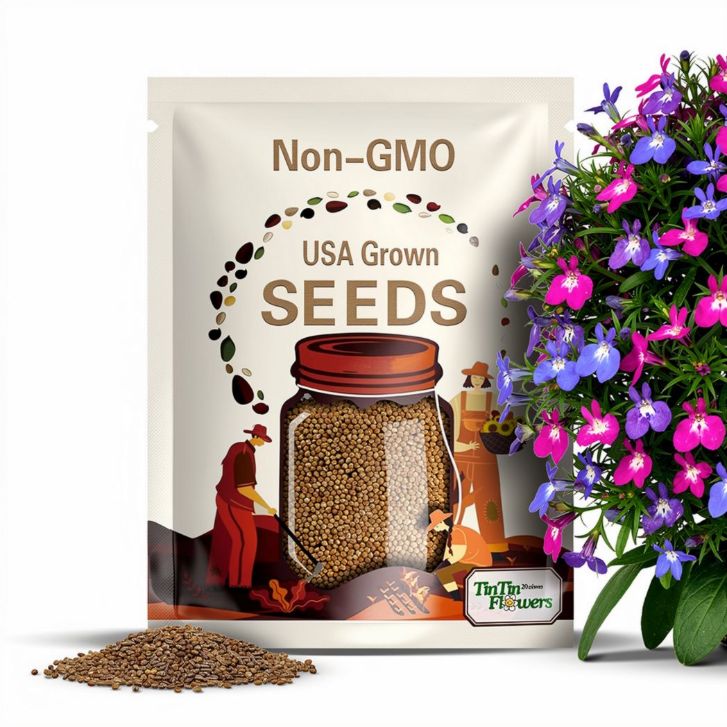 30 Seeds| Mix Lobelia erinus Seeds - Flowering - Fast Growing - Open-Pollinating - Heirloom - Great for Hanging Baskets & Ground Cover #15