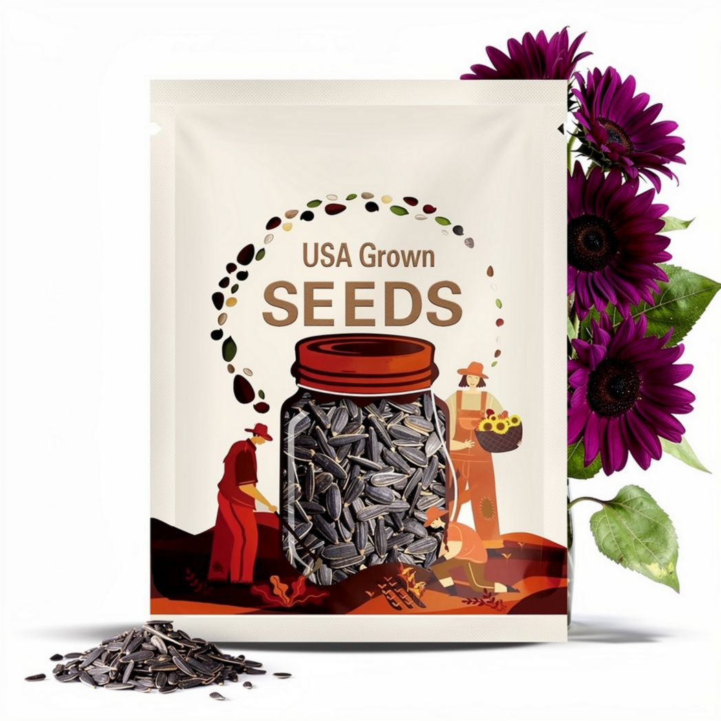 50pcs Purple Sunflower Seeds for Planting | Non-GMO Heirloom Garden | Easy Grow | Great Gardening Gifts